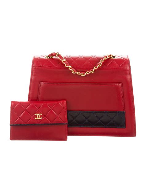 vintage chanel trapezoid bag.